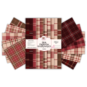 Blok Papierów Kreatywnych Kratka - do Scrapbookingu i Journalingu MaDam Creative