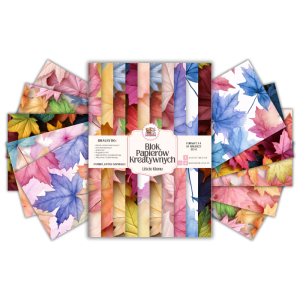 Blok Papierów Kreatywnych Liście Klonu - do Scrapbookingu i Journalingu MaDam Creative
