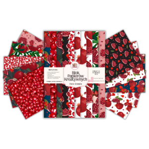 Blok Papierów Kreatywnych Owoc Granatu - do Scrapbookingu i Journalingu MaDam Creative