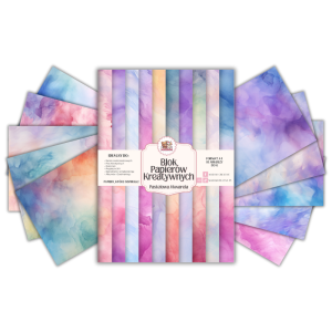 Blok Papierów Kreatywnych Pastelowa Akwarela - do Scrapbookingu i Journalingu MaDam Creative