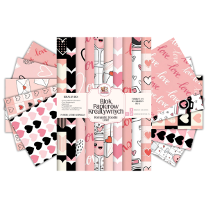 Blok Papierów Kreatywnych Romantic Doodle Love - do Scrapbookingu i Journalingu MaDam Creative