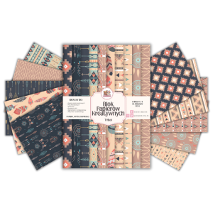 Blok Papierów Kreatywnych Tribal - do Scrapbookingu i Journalingu MaDam Creative