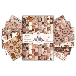 Blok Papierów Kreatywnych Urocza Kawa - do Scrapbookingu i Journalingu MaDam Creative