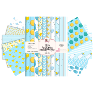 Blok Papierów Kreatywnych Baby Boy - do Scrapbookingu i Journalingu MaDam Creative