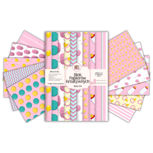 Blok Papierów Kreatywnych Baby Girl - do Scrapbookingu i Journalingu MaDam Creative