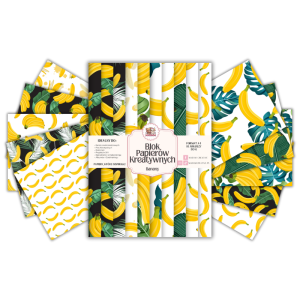 Blok Papierów Kreatywnych Banan - do Scrapbookingu i Journalingu MaDam Creative