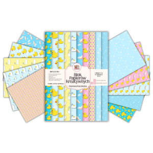 Blok Papierów Kreatywnych Gumowa Kaczuszka - do Scrapbookingu i Journalingu MaDam Creative