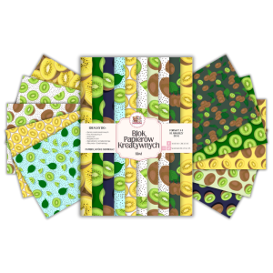 Blok Papierów Kreatywnych Kiwi - do Scrapbookingu i Journalingu MaDam Creative