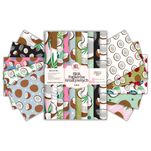 Blok Papierów Kreatywnych Kokos - do Scrapbookingu i Journalingu MaDam Creative