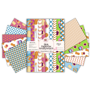 Blok Papierów Kreatywnych Peanut Butter & Jelly - do Scrapbookingu i Journalingu MaDam Creative