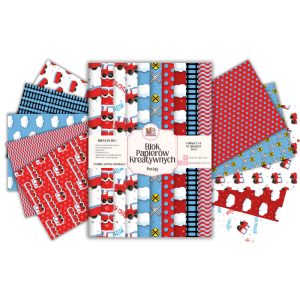 Blok Papierów Kreatywnych Pociąg - do Scrapbookingu i Journalingu MaDam Creative