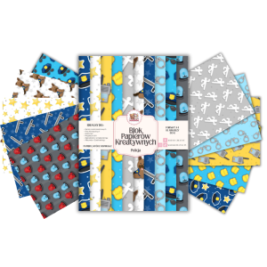 Blok Papierów Kreatywnych Policja - do Scrapbookingu i Journalingu MaDam Creative