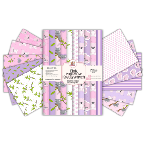 Blok Papierów Kreatywnych Różowa Koala Dziewczynka - do Scrapbookingu i Journalingu MaDam Creative