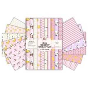 Blok Papierów Kreatywnych Różowy Baranek - do Scrapbookingu i Journalingu MaDam Creative