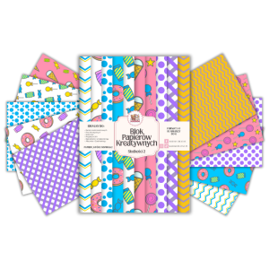 Blok Papierów Kreatywnych Słodkości - do Scrapbookingu i Journalingu MaDam Creative