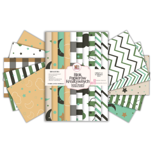 Blok Papierów Kreatywnych Sweet Dreams Ciemna Zieleń - do Scrapbookingu i Journalingu MaDam Creative