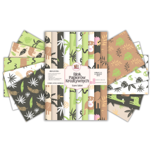 Blok Papierów Kreatywnych Szare Safari - do Scrapbookingu i Journalingu MaDam Creative