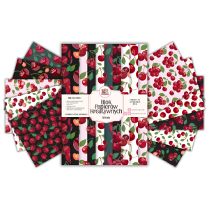 Blok Papierów Kreatywnych Wiśnia - do Scrapbookingu i Journalingu MaDam Creative