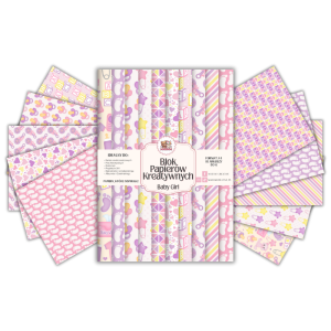 Blok Papierów Kreatywnych Baby Girl 2 - do Scrapbookingu i Journalingu MaDam Creative