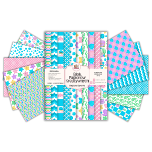 Blok Papierów Kreatywnych Magiczna Syrenka - do Scrapbookingu i Journalingu MaDam Creative