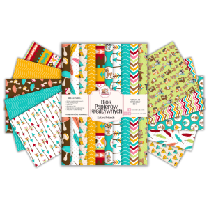 Blok Papierów Kreatywnych Native Friends - do Scrapbookingu i Journalingu MaDam Creative