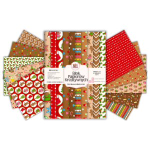 Blok Papierów Kreatywnych Piernikowe Miasteczko - do Scrapbookingu i Journalingu MaDam Creative