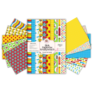 Blok Papierów Kreatywnych Powrót do Szkoły - do Scrapbookingu i Journalingu MaDam Creative