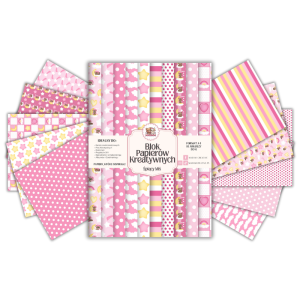 Blok Papierów Kreatywnych Śpiący Miś - do Scrapbookingu i Journalingu MaDam Creative