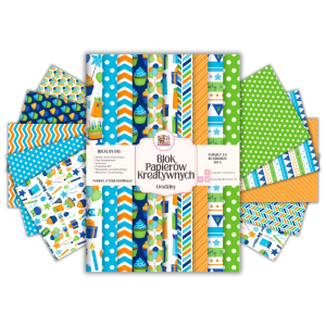 Blok Papierów Kreatywnych Urodziny - do Scrapbookingu i Journalingu MaDam Creative