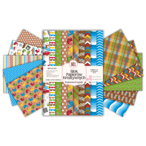 Blok Papierów Kreatywnych Wędkarska Przygoda - do Scrapbookingu i Journalingu MaDam Creative