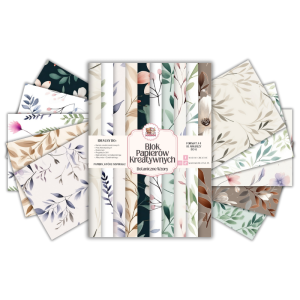 Blok Papierów Kreatywnych Botaniczne Wzory - do Scrapbookingu i Journalingu MaDam Creative