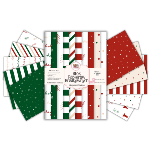 Blok Papierów Kreatywnych Klasyczne Święta - do Scrapbookingu i Journalingu MaDam Creative