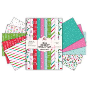 Blok Papierów Kreatywnych Kolorowe Święta - do Scrapbookingu i Journalingu MaDam Creative