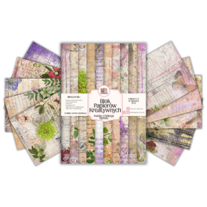 Blok Papierów Kreatywnych Kwiaty z Dzikego Ogrodu - do Scrapbookingu i Journalingu MaDam Creative