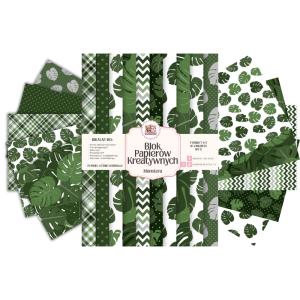 Blok Papierów Kreatywnych Monstera - do Scrapbookingu i Journalingu MaDam Creative