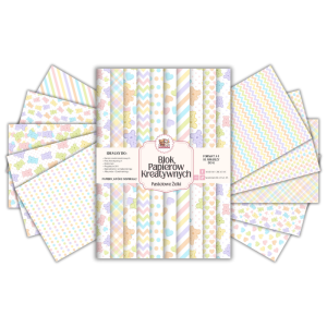Blok Papierów Kreatywnych Pastelowe Żelki - do Scrapbookingu i Journalingu MaDam Creative