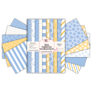 Blok Papierów Kreatywnych Perywinkle Stokrotki - do Scrapbookingu i Journalingu MaDam Creative (10)
