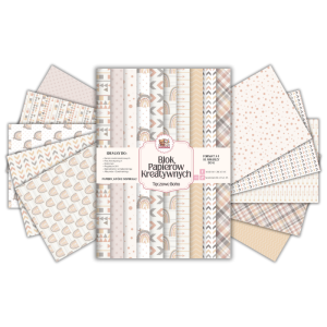 Blok Papierów Kreatywnych Tęczowe Boho - do Scrapbookingu i Journalingu MaDam Creative