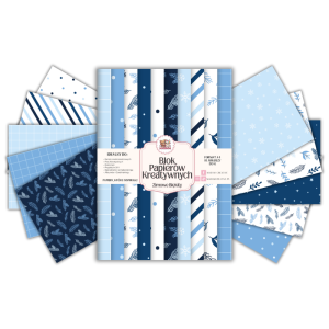 Blok Papierów Kreatywnych Zimowe Błękity - do Scrapbookingu i Journalingu MaDam Creative