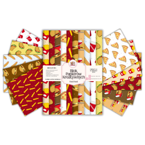 Blok Papierów Kreatywnych Fast Food - do Scrapbookingu i Journalingu MaDam Creative