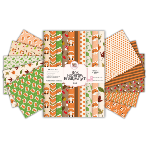 Blok Papierów Kreatywnych Lis - do Scrapbookingu i Journalingu MaDam Creative