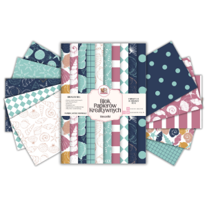 Blok Papierów Kreatywnych Muszle - do Scrapbookingu i Journalingu MaDam Creative