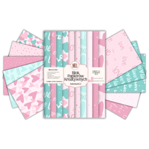 Blok Papierów Kreatywnych Walentynki 2 - do Scrapbookingu i Journalingu MaDam Creative