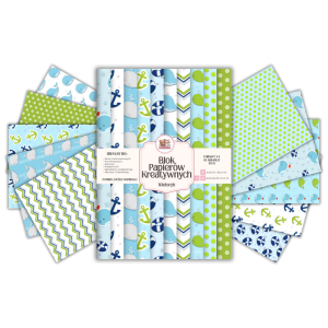 Blok Papierów Kreatywnych Wieloryb - do Scrapbookingu i Journalingu MaDam Creative