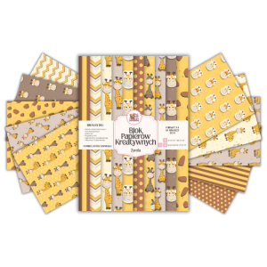Blok Papierów Kreatywnych Żyrafa - do Scrapbookingu i Journalingu MaDam Creative