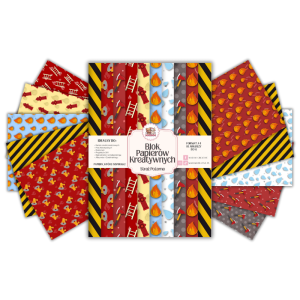 Blok Papierów Kreatywnych Straż Pożarna - do Scrapbookingu i Journalingu MaDam Creative