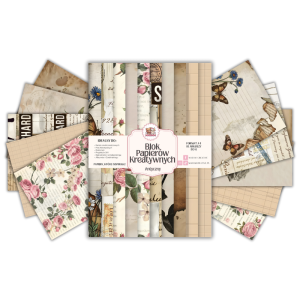 Blok Papierów Kreatywnych Antyczny - do Scrapbookingu i Journalingu MaDam Creative