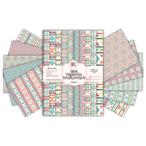 Blok Papierów Kreatywnych Boho 2 - do Scrapbookingu i Journalingu MaDam Creative