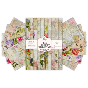 Blok Papierów Kreatywnych Botaniczny Junk Journal - do Scrapbookingu i Journalingu MaDam Creative