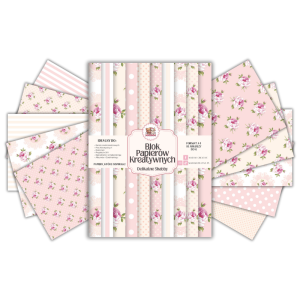 Blok Papierów Kreatywnych Delikatne Shabby - do Scrapbookingu i Journalingu MaDam Creative